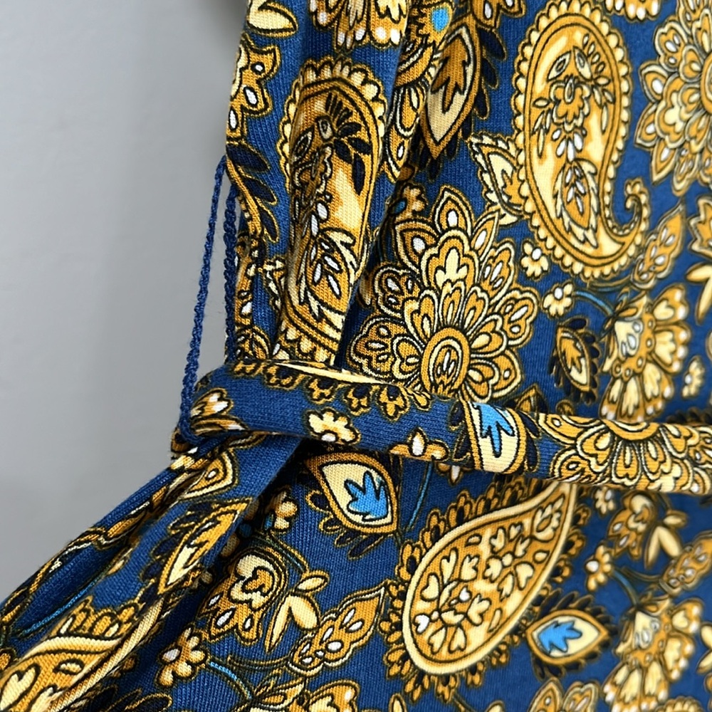 BODEN Short Sleeve Paisley Print Dress, Size 12, NWT - Picture 10 of 15